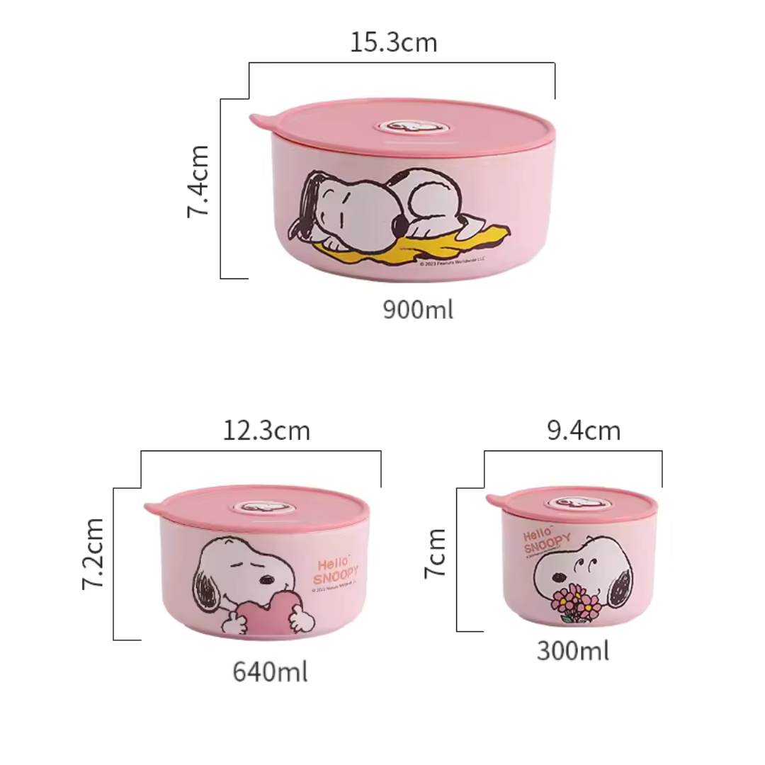 Thermal Cartoon Dining Bowl Set