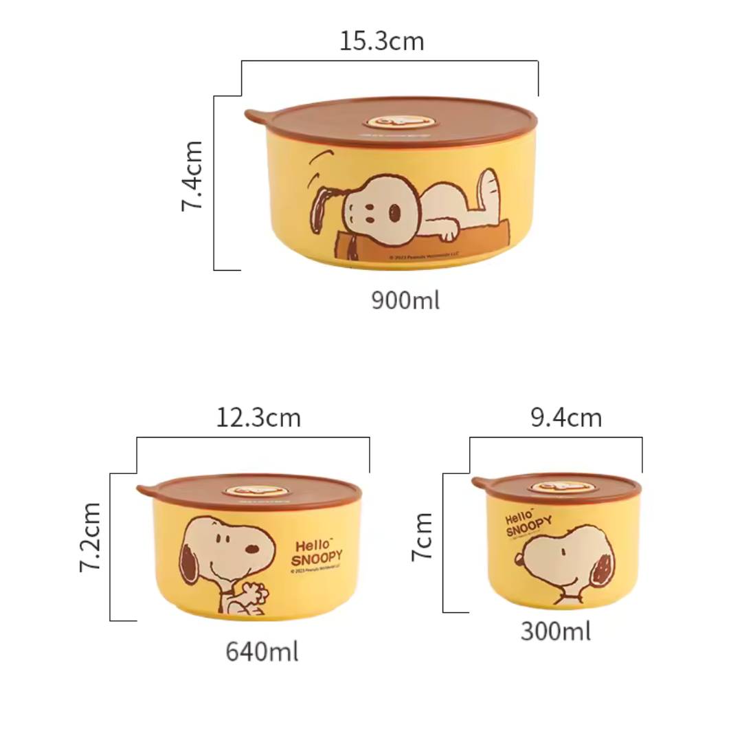 Thermal Cartoon Dining Bowl Set