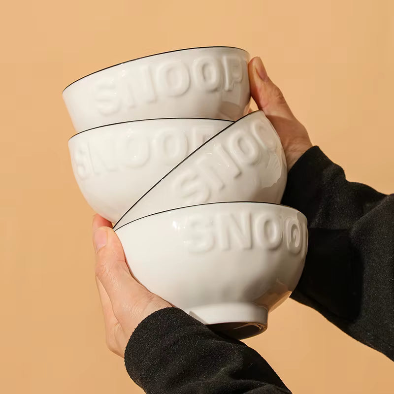 Snoopy™ 4-Piece Ceramic Bowl Set