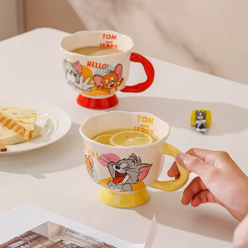 Retro Cartoon Ceramic Mug – 400ml