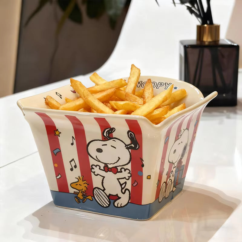 Classic Cartoon Ceramic Snack Bowl