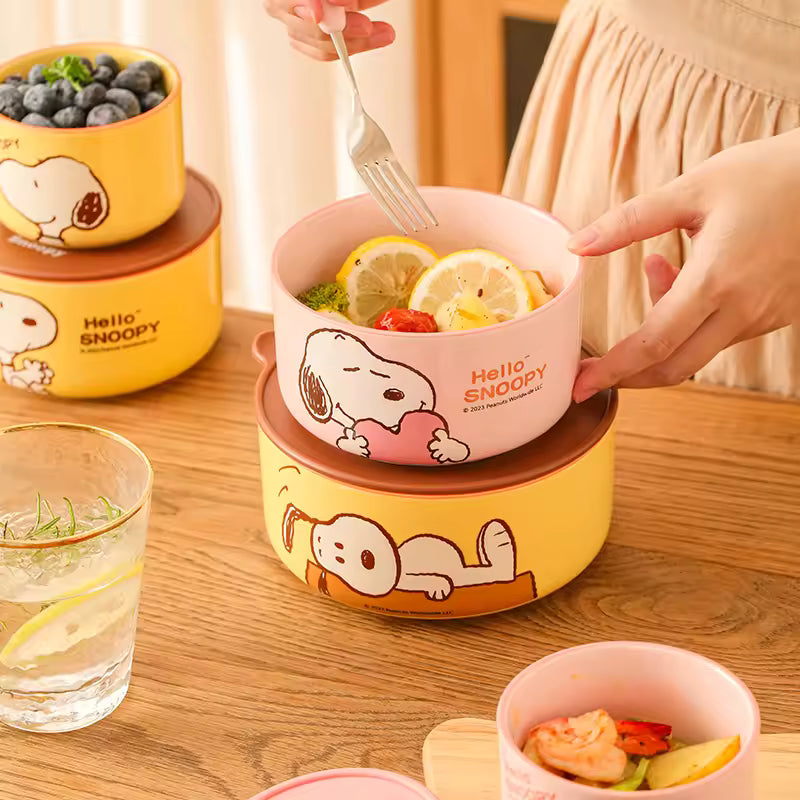 Thermal Cartoon Dining Bowl Set