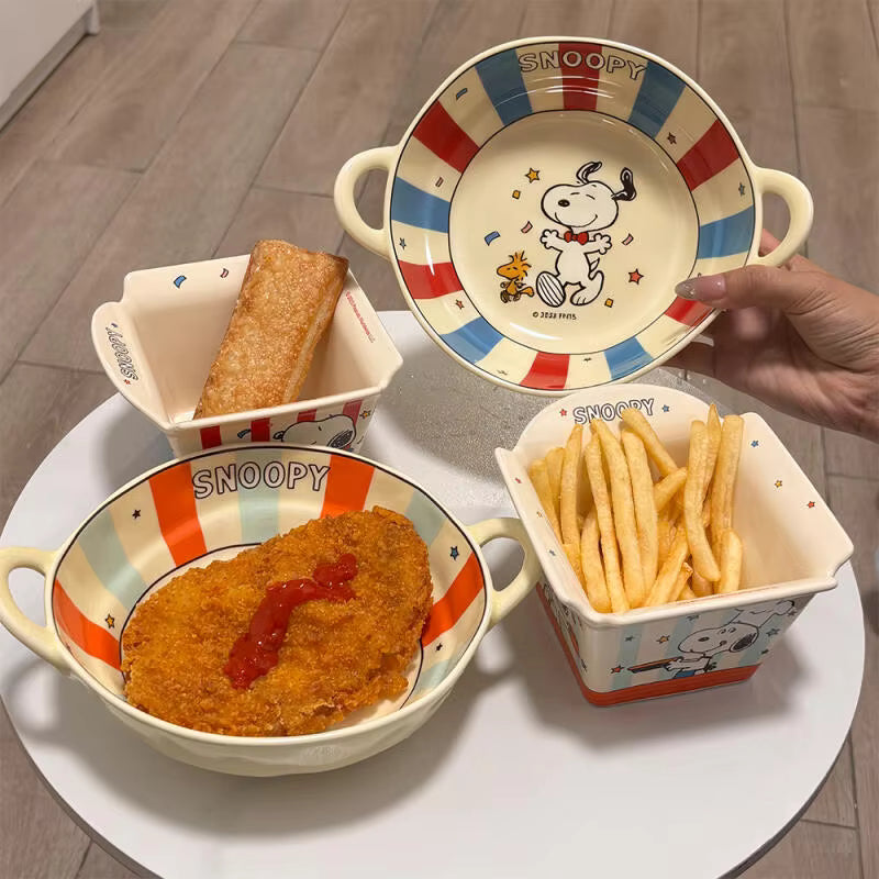 Classic Cartoon Ceramic Snack Bowl