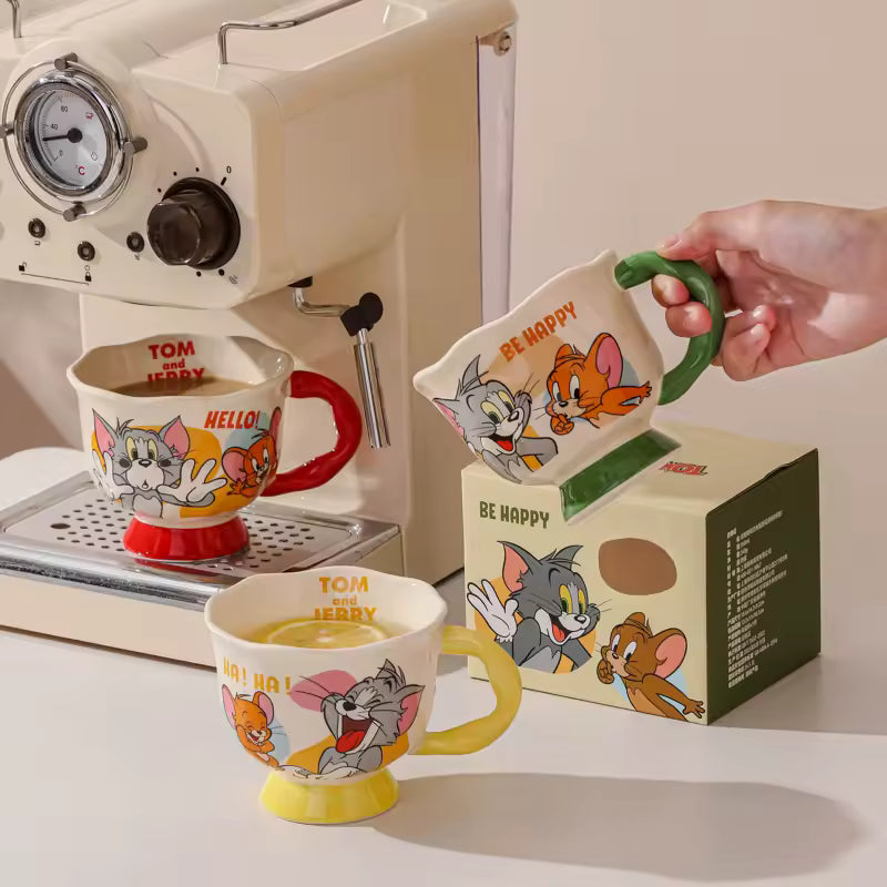 Retro Cartoon Ceramic Mug – 400ml