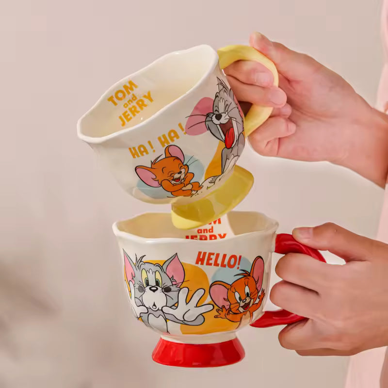 Retro Cartoon Ceramic Mug – 400ml