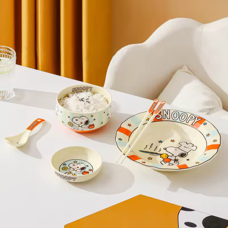 Classic Stripe 4-Piece Tableware Set