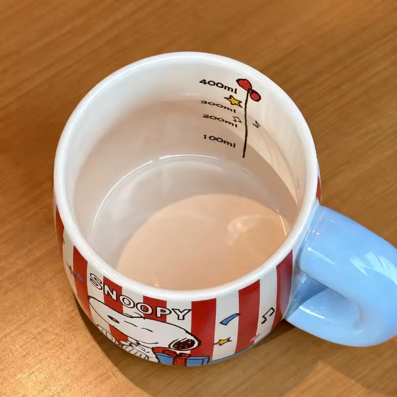 Retro Stripe Ceramic Mug – 400ml