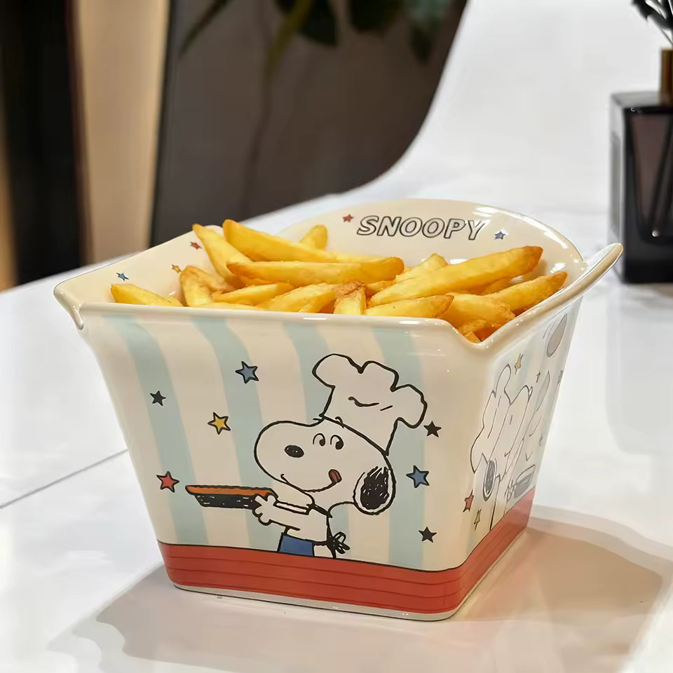 Classic Cartoon Ceramic Snack Bowl
