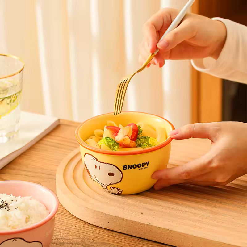 Happy Campers Ceramic Cup Set – 4 Pieces