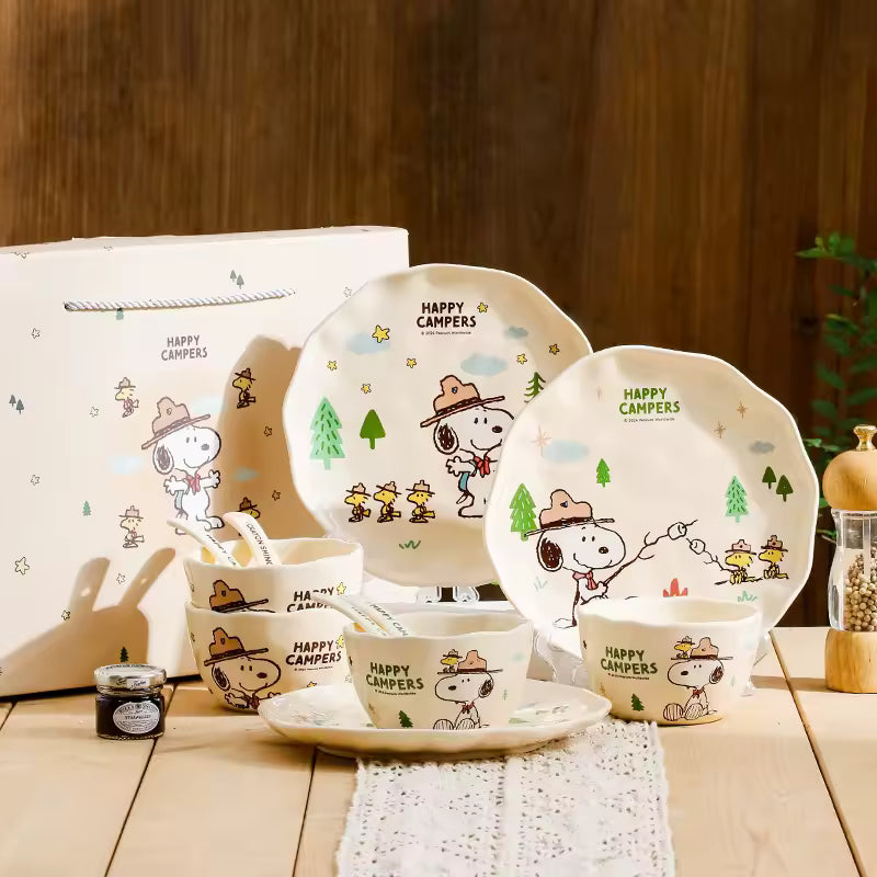 Classic Stripe 4-Piece Tableware Set