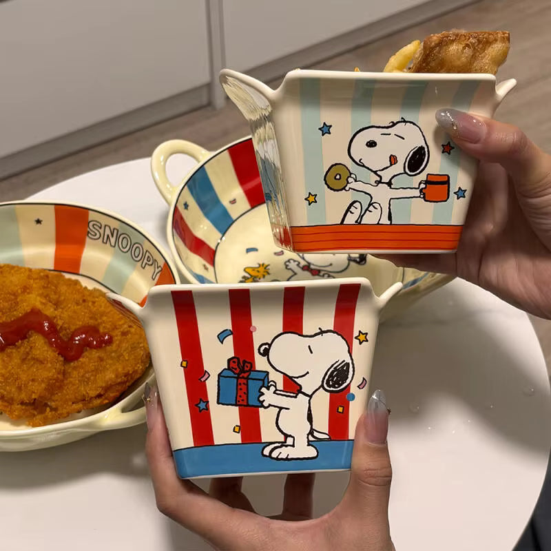 Classic Cartoon Ceramic Snack Bowl