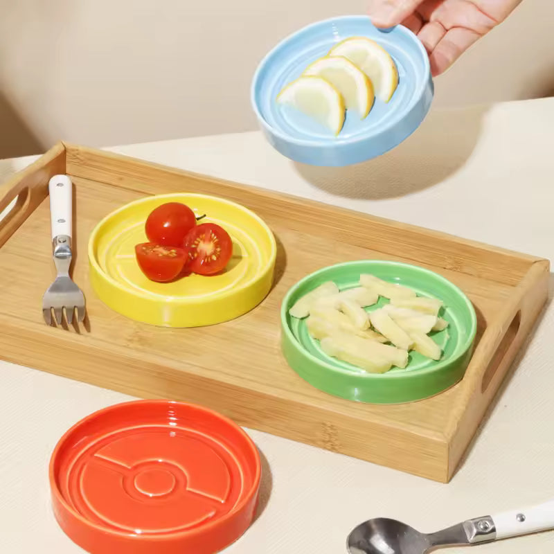 Vivid Stack 4-Piece Salad Plate Set