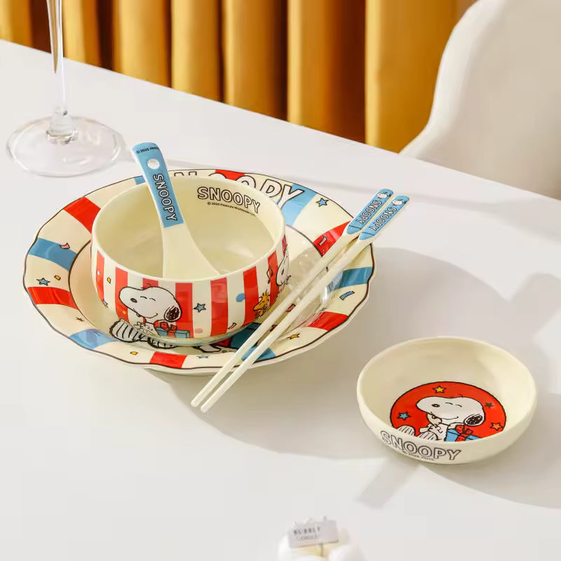 Classic Stripe 4-Piece Tableware Set